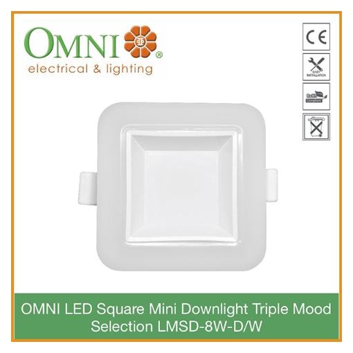 Omni LED Round/ Square Mini Recessed Downlight
