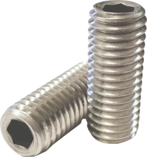 Picture of 304 Stainless Steel Hex Allen Head Socket Set Screw Bolts with Internal Hex Drive, Allen Socket Set Screws, Size In Inches