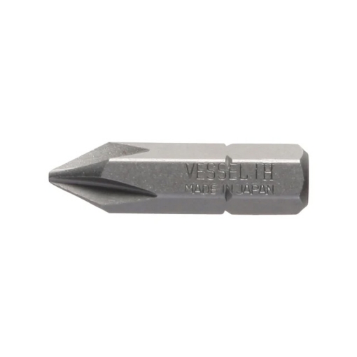 Picture of VESSEL 1/4" Hex Shank Cross Point Single End Screwdriver Bit - 487105