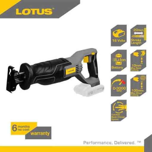 Picture of LOTUS Recip Saw 18V X-LINE LTSA18VLI