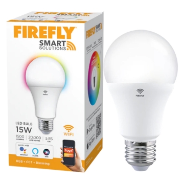 Firefly Smart Solutions LED Bulb 15W (RGB + CCT + DIMMING) Picture of Firefly Smart Solutions LED Bulb 15W (RGB + CCT + DIMMING)