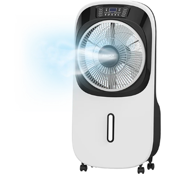 Firefly Rechargeable 10" inch Mist Fan with Digital LED Display and Remote Control