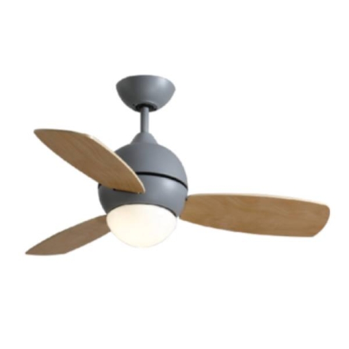 Picture of ACO AZURE 3-BLADE CEILING FAN WITH LED LIGHT 36" GRAY