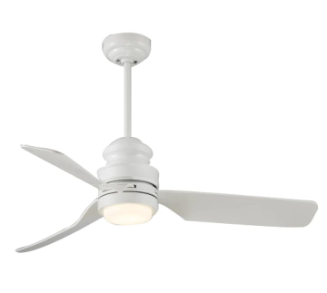Picture of ACO SAMIRA 3-BLADE CEILING FAN WITH LED LIGHT 44" WHITE