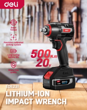 Picture of Deli Lithium-ion Impact Wrench EDE231