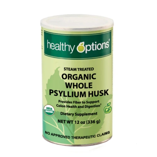 Picture of Healthy Options Organic Whole Psyllium Husk 12 Ounces