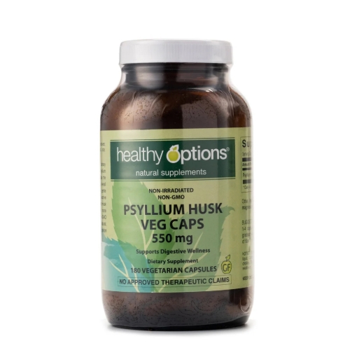 Picture of Healthy Options Psyllium Husk 550mg 180 Capsules