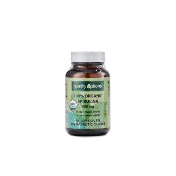 Picture of Healthy Options Organic Spirulina 500mg 100 Tablets