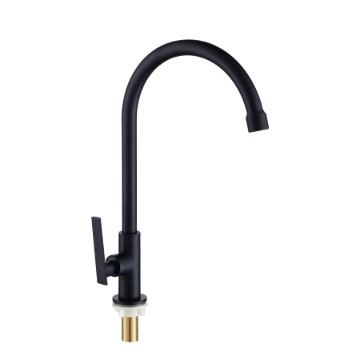 Picture of Axis Danube Pillar Tap Gooseneck  Matte Black, AXS01FD251B