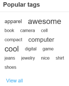 Popular tags